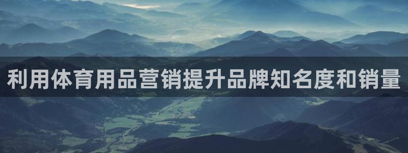 欧陆娱乐注册代理多少钱一年：利用体育用品营销提升品牌