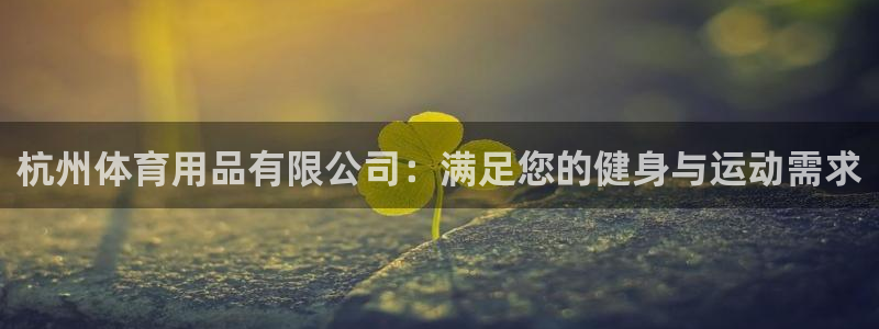 欧陆娱乐平台登陆地址是什么意思：杭州体育用品有限公司