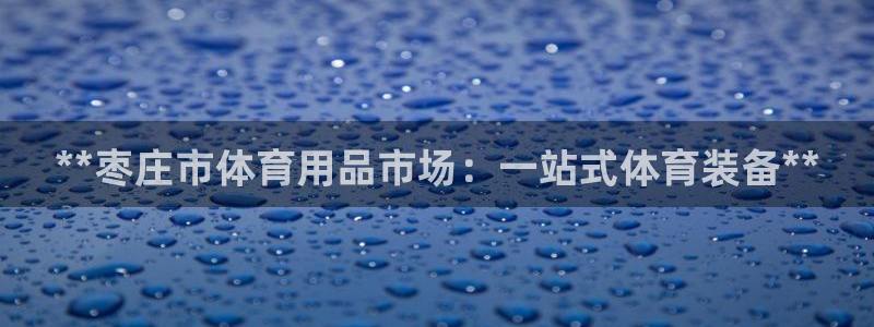 欧陆娱乐代理 贴吧：**枣庄市体育用品市场：一站式体