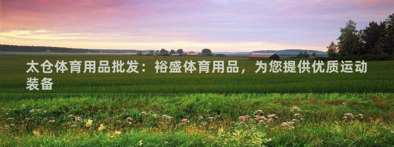 欧陆娱乐注册代理多少钱啊：太仓体育用品批发：裕盛体育
