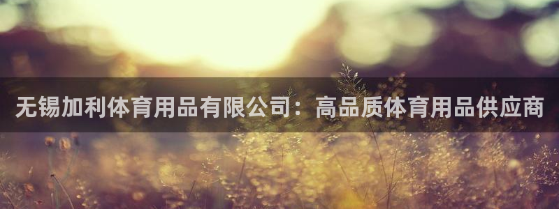 欧陆注册码：无锡加利体育用品有限公司：高品质体育用品