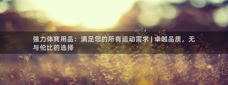 欧陆娱乐图片：强力体育用品：满足您的所有运动需求 |