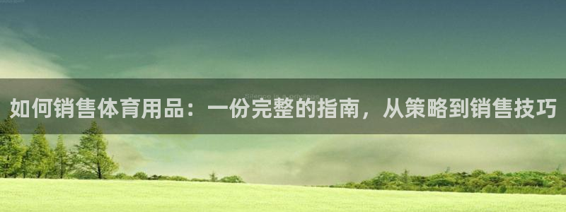 欧陆娱乐app打不开怎么回事视频：如何销售体育用品：