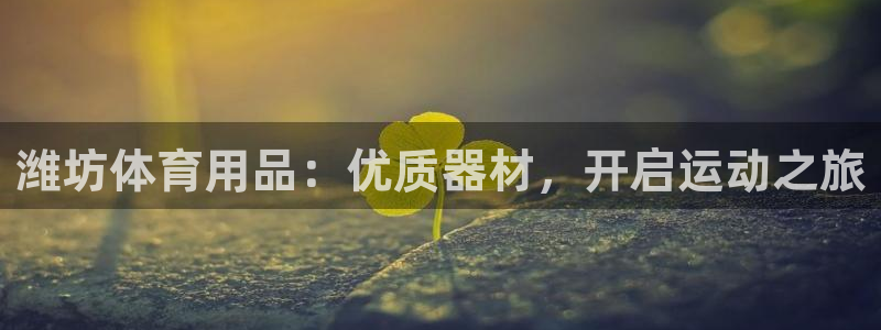 欧陆娱乐能提现嘛现在：潍坊体育用品：优质器材，开启运
