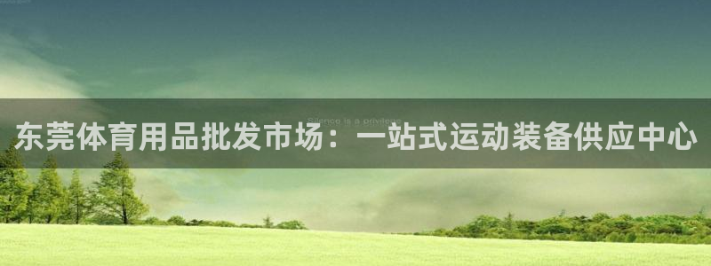 欧陆娱乐出款了吗：东莞体育用品批发市场：一站式运动装
