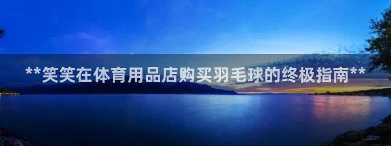 欧陆娱乐平台登陆地址：**笑笑在体育用品店购买羽毛球