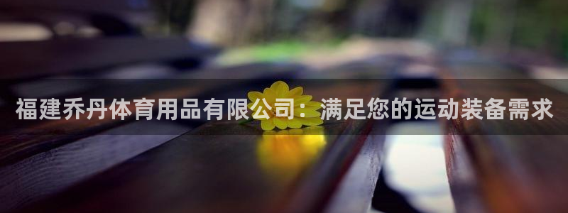 欧陆娱乐官网下载安装最新版本：福建乔丹体育用品有限公