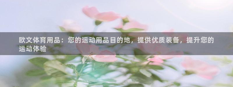 欧陆娱乐平台优势：欧文体育用品：您的运动用品目的地，