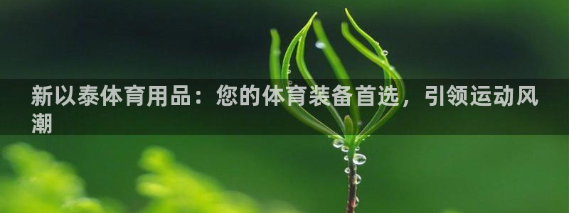 欧陆娱乐能赚钱吗现在：新以泰体育用品：您的体育装备首选，引领